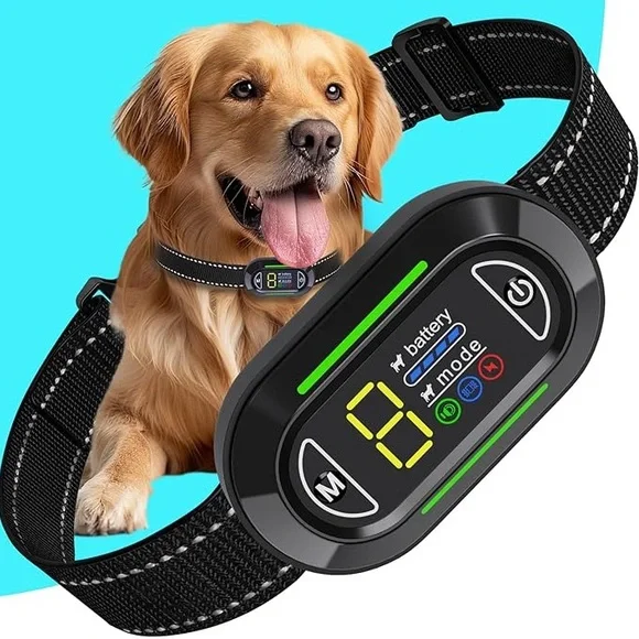 New Bark Collar for Large & Medium Small Dogs - IP67 Waterproof & Rechargeable - Picture 1 of 7